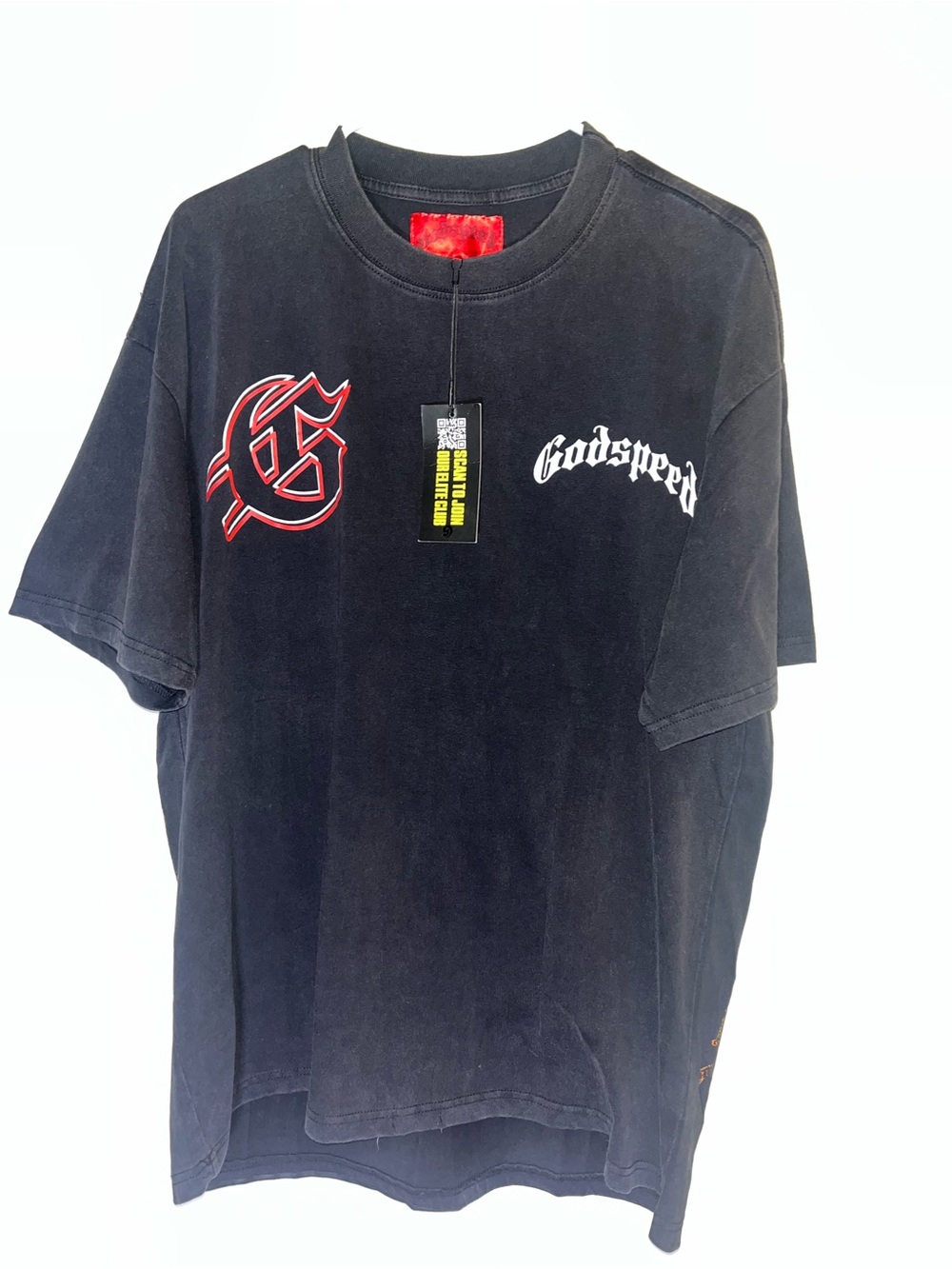 Godspeed Black Graphic Tee with Red Emblem